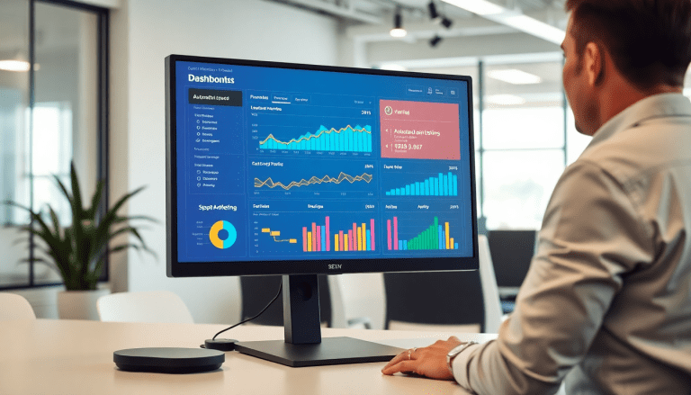 "Marketing dashboard automation showcasing marketing analytics dashboard, automated performance reports, and cross-channel analytics for agency reporting automation and client dashboard insights."