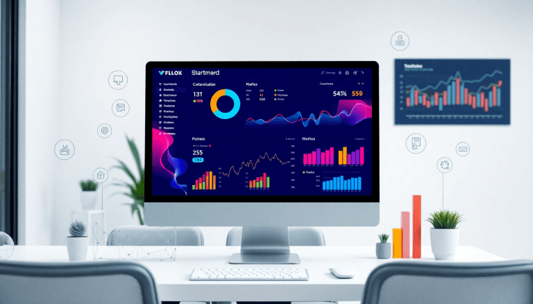 White-label marketing dashboard for agencies showcasing customizable client dashboards, branded analytics software, and automated data visualization for cross-channel agency reporting.