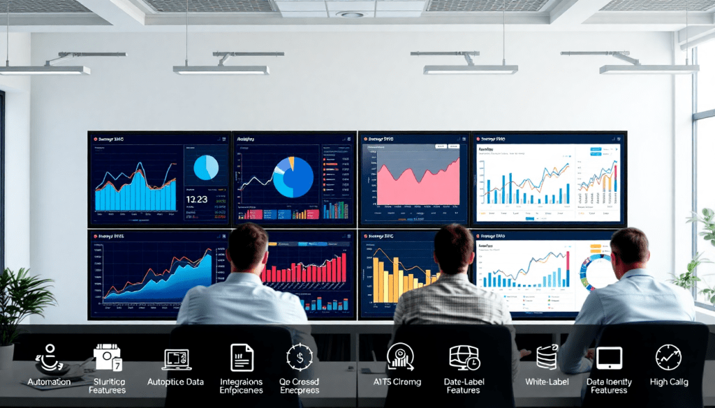 Automated marketing reports and client dashboard platform showing cross-channel analytics on multiple screens, highlighting a NinjaCat alternative and best competitors for agency reporting automation, including white-label features for optimized campaign performance tracking.