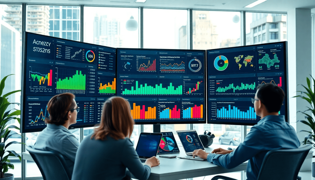 Team analyzing marketing analytics dashboard with automated performance reports and agency reporting automation, showcasing client dashboard insights and cross-channel analytics on TapClicks reporting platform for digital marketing data visualization and performance marketing KPIs.