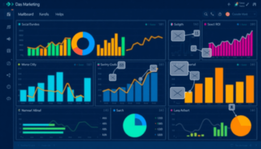 Multi-channel analytics dashboard displaying cross-channel marketing analytics, performance tracking, marketing data aggregation, unified reporting, campaign visualization, ROI tracking, multi-platform reporting, automated insights, omnichannel solution, TapClicks analytics, integrated metrics, marketing intelligence reporting.