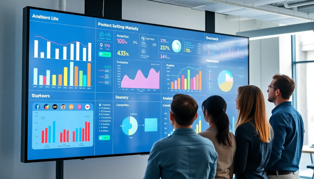 Multi-channel analytics dashboard showcasing cross-channel marketing analytics, performance tracking dashboard, and marketing data aggregation for a unified reporting platform.