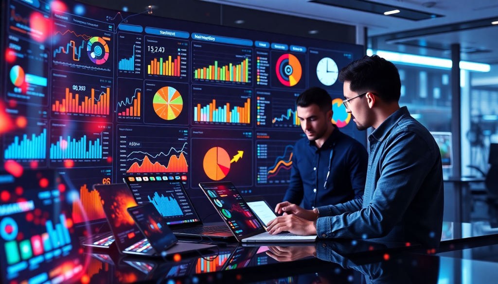 AI data visualization tool for marketing teams showcasing cross-channel performance tracking and campaign performance insights with automated dashboard creation and marketing analytics automation.