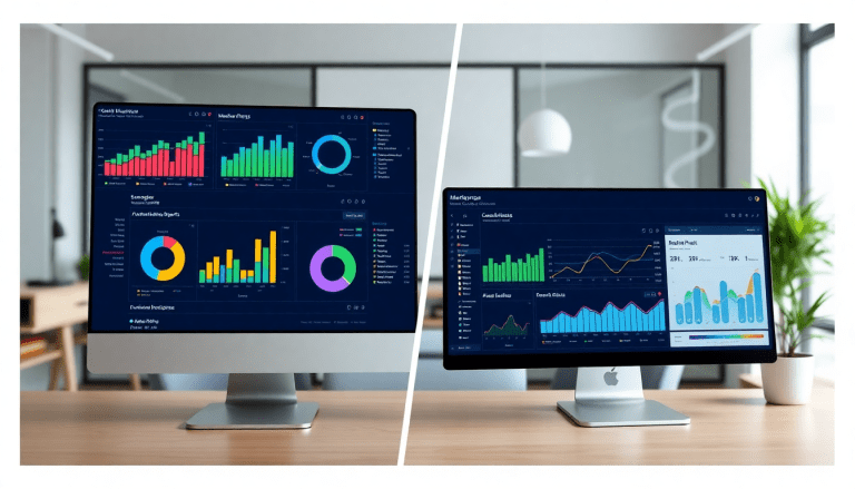 Digital marketing analytics dashboard displaying automated performance reports and cross-channel insights, illustrating client dashboard features and reporting automation for agencies, highlighting a Supermetrics alternative and funnel.io comparison with performance marketing KPIs.