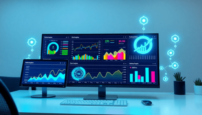 Marketing dashboard automation featuring AI-powered dashboard creation, real-time marketing analytics, multi-channel data aggregation, report scheduling automation, and cross-platform dashboard builder by TapClicks.