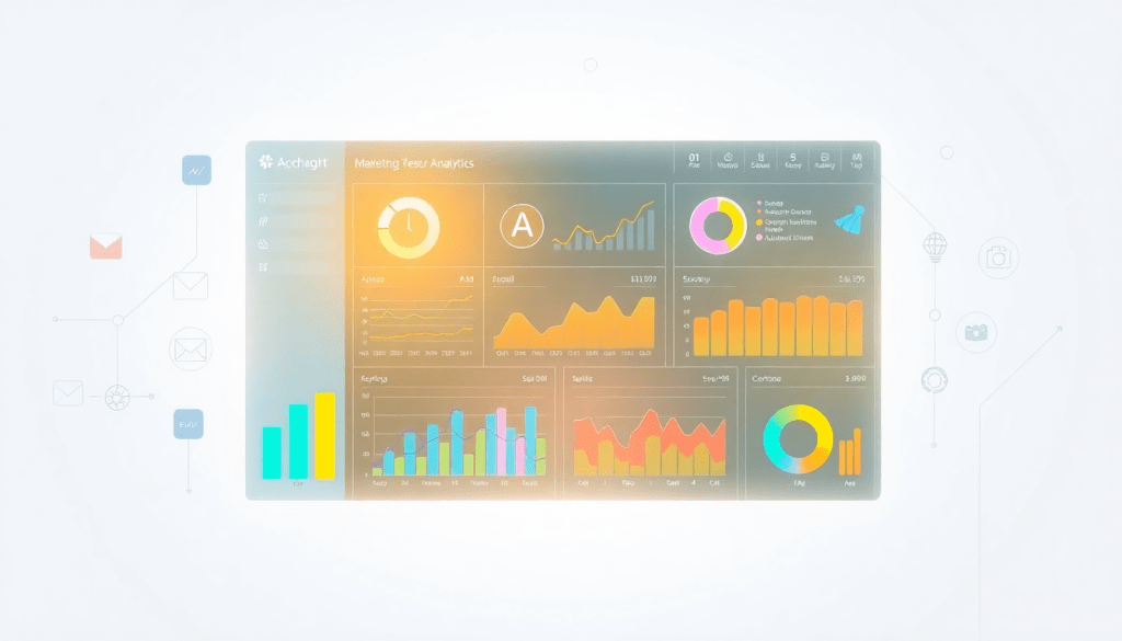 AI-powered marketing dashboard automation featuring real-time analytics, multi-channel data aggregation, campaign performance insights, and report scheduling.