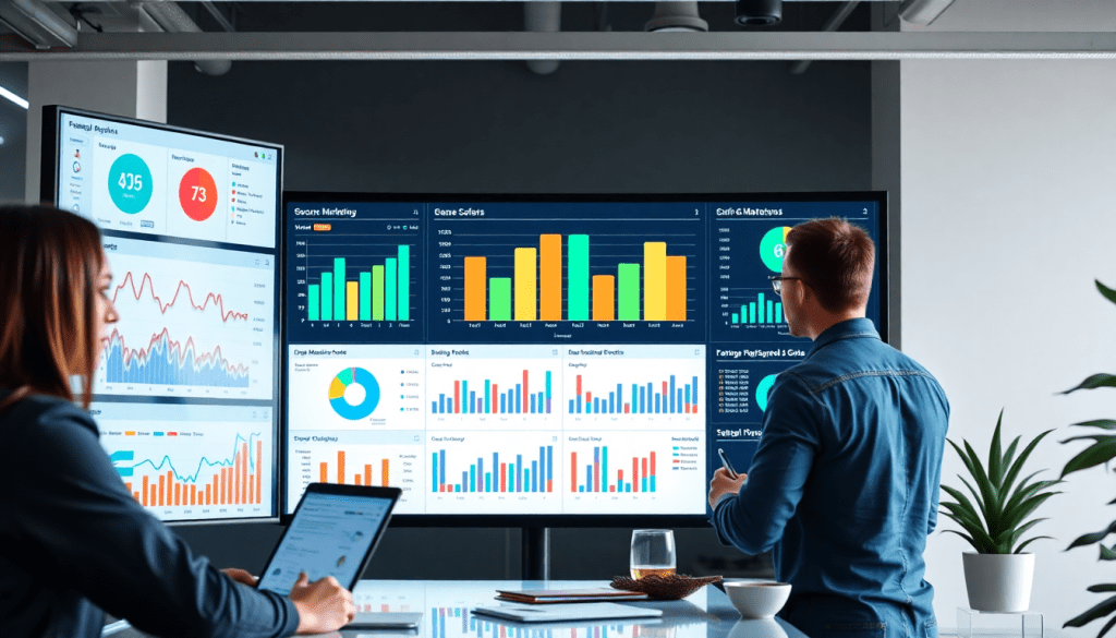 Marketing analytics dashboard showcasing automated performance reports and cross-channel insights, ideal for agency reporting automation, client dashboard insights, and comparison with Funnel.io alternatives.
