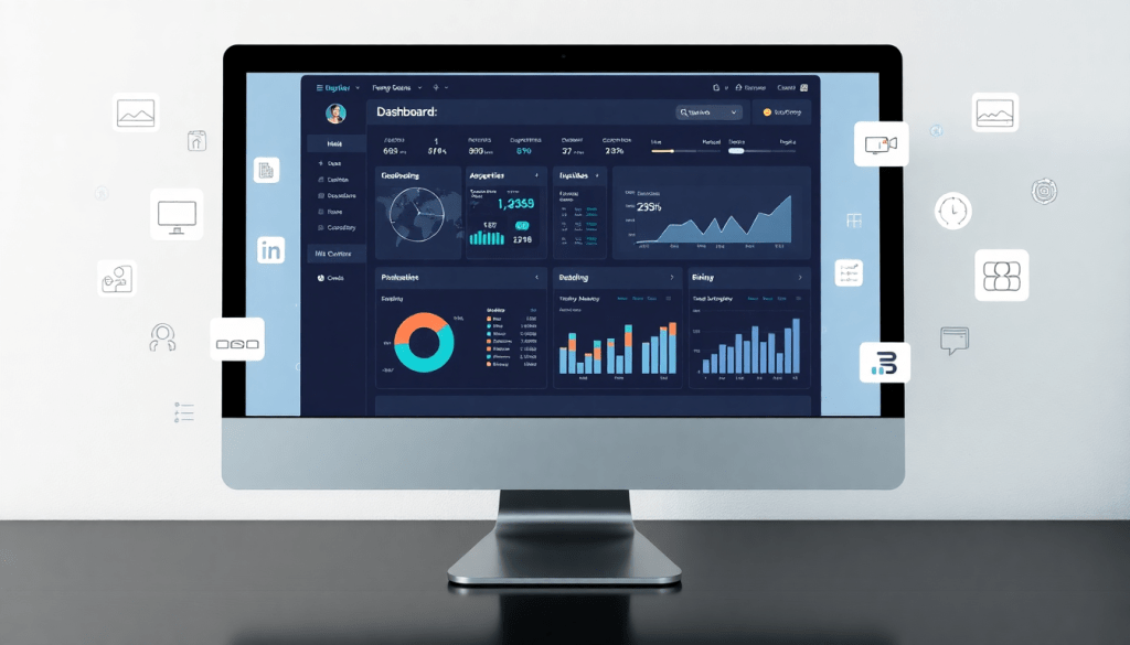 White-label marketing dashboard for agencies showcasing customizable client dashboards, branded analytics software, and automated data visualization.
