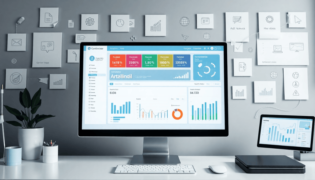 White-label marketing dashboard for agencies with customizable client dashboards, branded analytics software, and automated data visualization for cross-channel agency reporting.