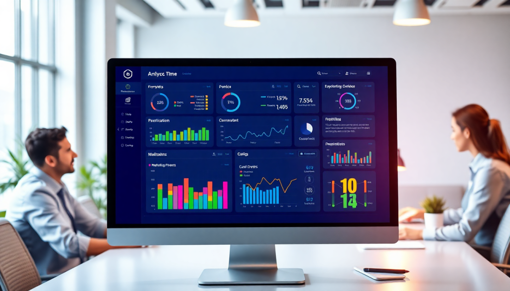 Best marketing reporting software displaying a marketing analytics dashboard with automated performance reports and client dashboard insights, highlighting cross-channel analytics and digital marketing data visualization.