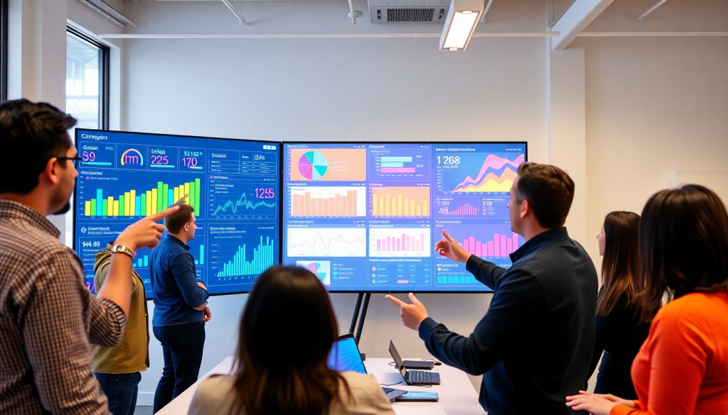 AI data visualization tool for marketing teams showcasing automated marketing analytics, AI-powered dashboards, and cross-channel visualization for real-time campaign performance insights.