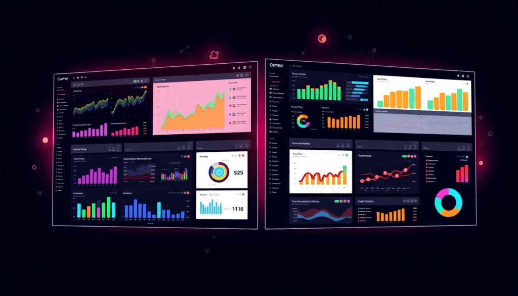 A vibrant marketing analytics dashboard showcasing automated performance reports, cross-channel analytics, and digital marketing data visualization, ideal for agency reporting automation and performance marketing KPIs, positioned as a Funnel.io alternative and TapClicks reporting platform comparison.
