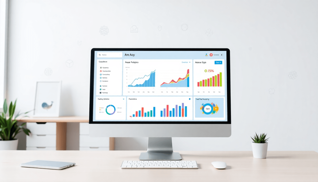 White-label marketing dashboard for agencies showcasing cross-channel reporting, customizable client dashboards, and performance tracking with automated data visualization features on a desktop screen.