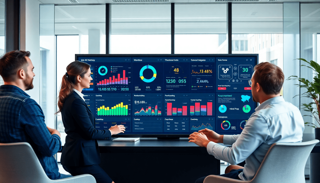 AI data visualization tool for marketing teams showcasing real-time marketing metrics, AI-powered dashboards, and cross-channel visualization for automated insight generation and campaign performance insights.