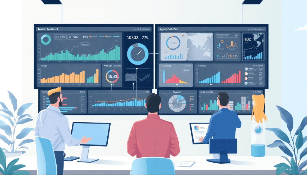 Digital marketing team utilizing a client dashboard platform for cross-channel reporting and agency reporting automation, showcasing white-label analytics and campaign performance tracking as a NinjaCat alternative.