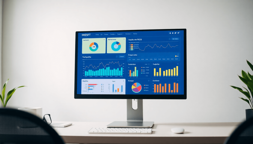 Digital marketing KPI dashboard showcasing marketing metrics visualization, performance tracking, and automated reports for campaign monitoring.