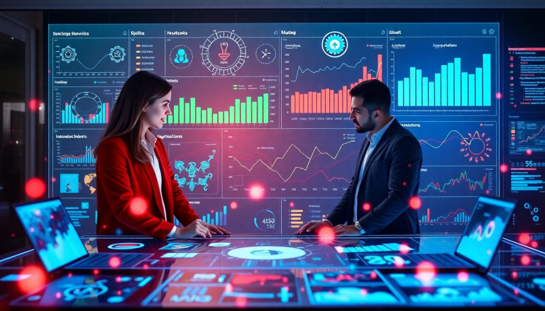 AI-powered marketing dashboard automation with real-time analytics and multi-channel data aggregation.