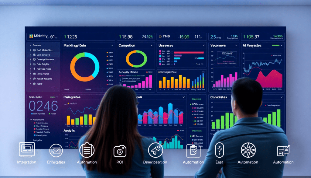 Automated KPI reporting dashboard showcasing marketing analytics automation, AI reporting assistant features, cross-channel performance tracking, client analytics automation, marketing data visualization, and campaign performance insights.