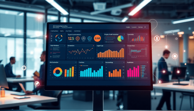 AI-powered marketing dashboard with automated reporting workflows, real-time analytics, and multi-channel data aggregation in a TapClicks interface, showcasing campaign performance visualizations and report scheduling automation.