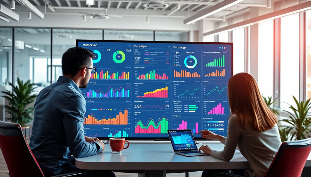 AI data visualization tool for marketing teams displaying automated marketing analytics and AI-powered dashboards for cross-channel visualization and campaign performance insights.