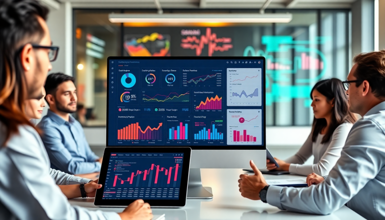 Meeting discussing Funnel.io alternative marketing analytics dashboard displaying automated performance reports, agency reporting automation, and client dashboard insights for cross-channel analytics.