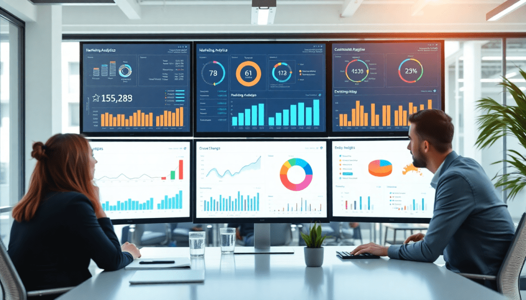 Marketing analytics dashboard showcasing cross-channel analytics and digital marketing data visualization for agency reporting automation and performance marketing KPIs, highlighting Funnel.io alternative and TapClicks reporting platform.