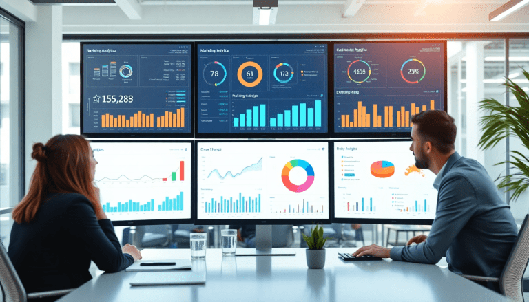 Marketing analytics dashboard showcasing cross-channel analytics and digital marketing data visualization for agency reporting automation and performance marketing KPIs, highlighting Funnel.io alternative and TapClicks reporting platform.