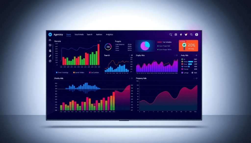 Supermetrics alternative marketing analytics dashboard showcasing automated performance reports, agency reporting automation, client dashboard insights, cross-channel analytics, and digital marketing data visualization.
