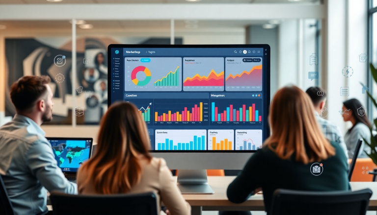 Best marketing reporting software featuring a marketing analytics dashboard with automated performance reports, showcasing agency reporting automation, client dashboard insights, and cross-channel analytics.