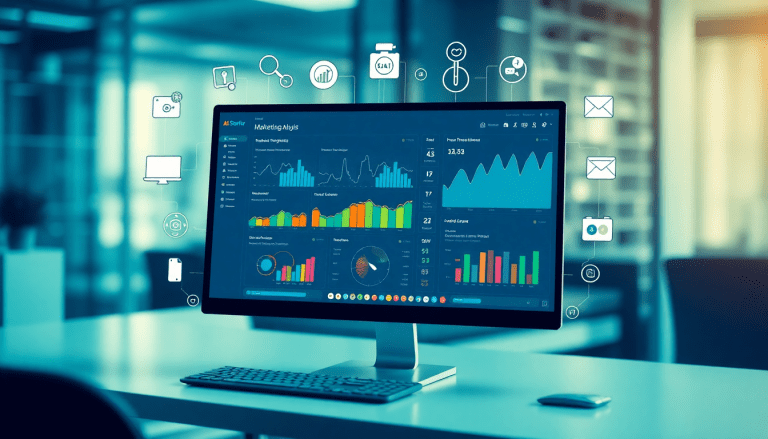 Automated KPI reporting dashboard using marketing analytics automation and AI reporting assistant for cross-channel performance tracking and marketing data visualization on the TapClicks AI platform.