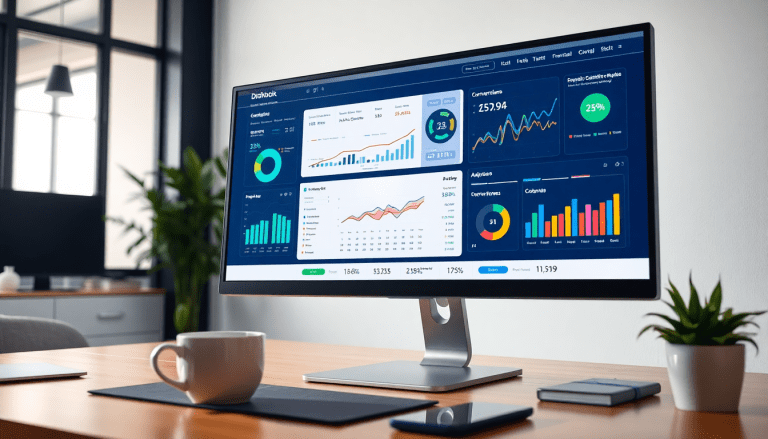 Digital marketing KPI dashboard displaying marketing metrics visualization, performance tracking, and cross-channel analytics for ROI tracking and automated KPI reports.