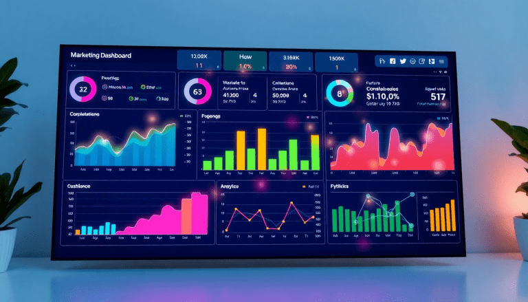 Automated KPI reporting dashboard displaying marketing analytics automation, AI reporting assistant capabilities, and cross-channel performance tracking on Tapclicks AI platform.