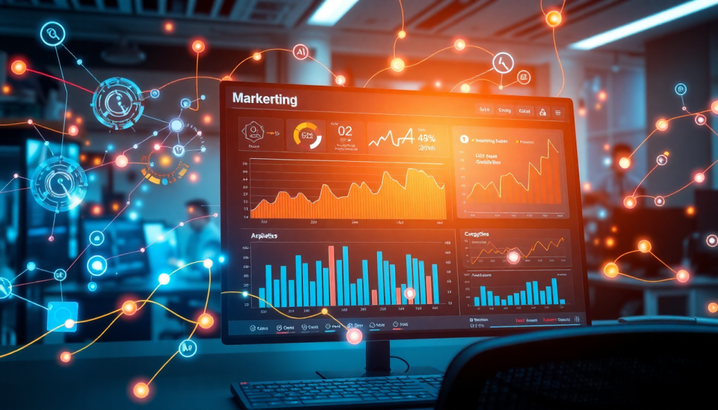 AI-powered marketing dashboard showcasing automated reporting workflows, real-time marketing analytics, and cross-platform data integration for campaign performance in a TapClicks marketing dashboard setup.