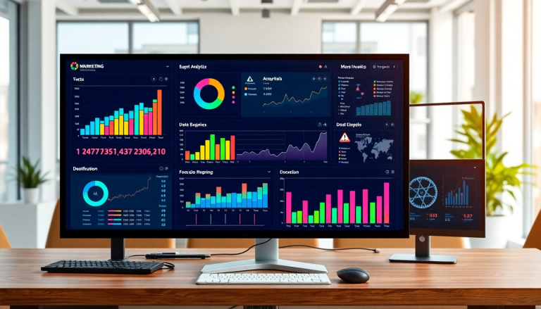 Marketing dashboard automation showcasing AI-powered dashboard creation, real-time marketing analytics, multi-channel data aggregation, report scheduling, campaign performance insights, and marketing data centralization using TapClicks software.