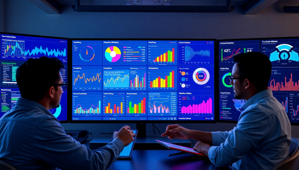 AI data visualization tool for marketing teams displaying automated marketing analytics and AI-powered dashboards, showcasing marketing data storytelling, cross-channel visualization, and campaign performance insights through interactive data reports and a marketing intelligence platform for real-time metrics.