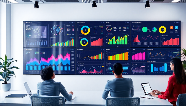 Automated KPI reporting dashboard showcasing marketing analytics automation, AI reporting assistant, and cross-channel performance tracking with ROI tracking dashboard on TapClicks AI platform.