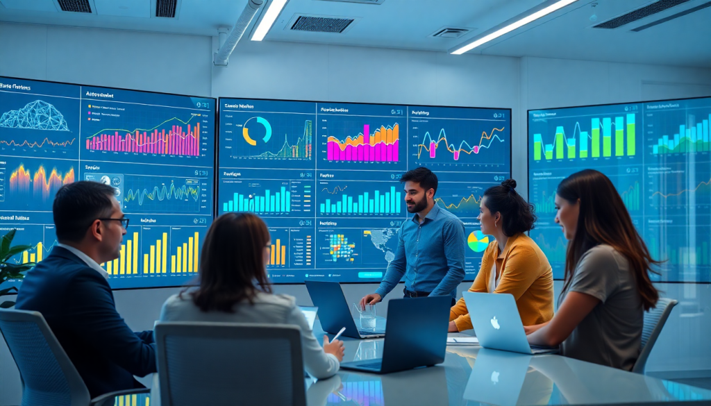 AI data visualization tool for marketing teams collaborating on automated dashboard creation and cross-channel performance tracking with marketing analytics automation.