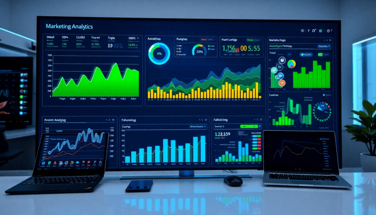 Automated KPI reporting dashboard showcasing marketing analytics automation, AI reporting assistant, and cross-channel performance tracking, emphasizing client analytics automation and marketing data visualization on the TapClicks AI platform for ROI tracking and campaign performance insights.