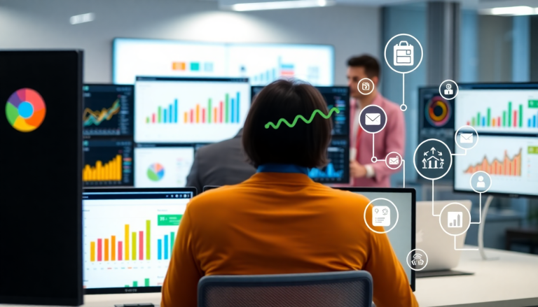 Marketing analytics dashboard displaying automated performance reports and cross-channel analytics for agency reporting automation, featuring TapClicks reporting platform and Funnel.io comparison with digital marketing data visualization of performance marketing KPIs.