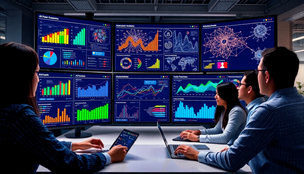 AI data visualization tool for marketing teams showcasing automated marketing analytics, AI-powered dashboards, marketing data storytelling, cross-channel visualization, campaign performance insights, and interactive data reports.