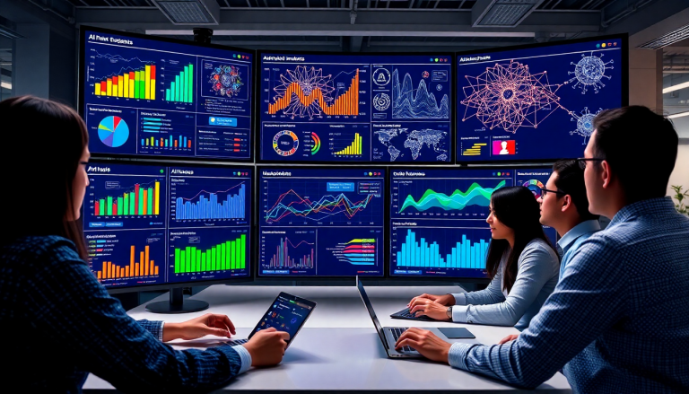 AI data visualization tool for marketing teams showcasing automated marketing analytics, AI-powered dashboards, marketing data storytelling, cross-channel visualization, campaign performance insights, and interactive data reports.