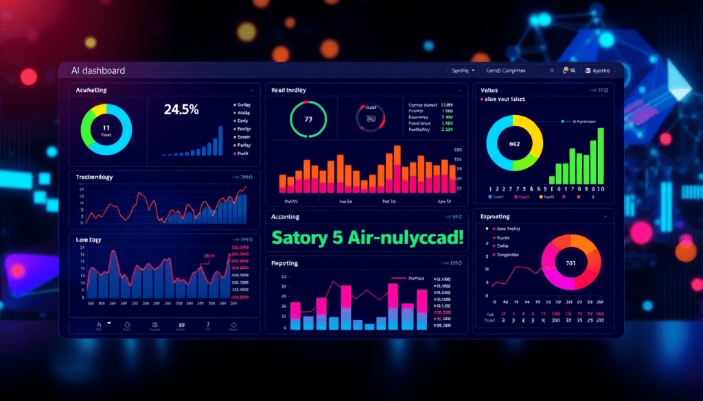 Automated KPI reporting dashboard showcasing marketing KPI automation, real-time performance analytics, and AI-powered reporting tools for digital campaign KPI tracking and cross-channel performance insights.