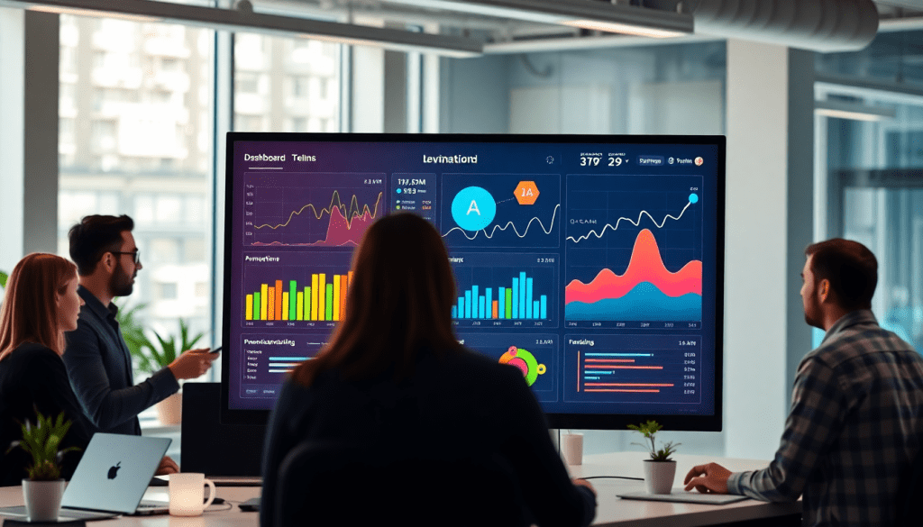 Automated KPI reporting dashboard for marketing KPI automation with a real-time performance dashboard and AI analytics, showcasing digital campaign KPI tracking and cross-channel performance analytics.