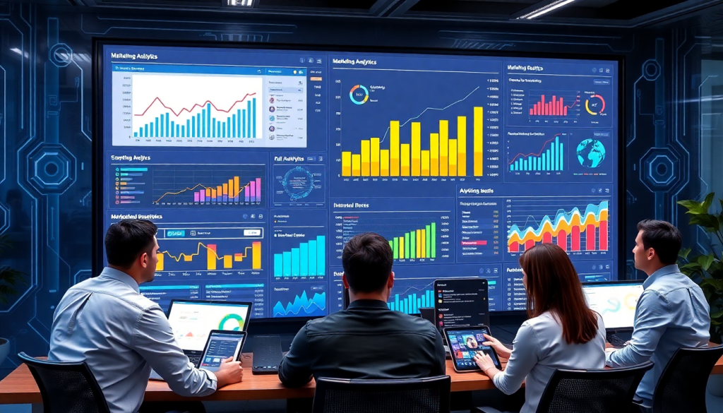 Automated KPI reporting dashboard displaying marketing analytics, AI reporting assistant, cross-channel performance tracking, and ROI metrics for client insights using TapClicks AI platform.