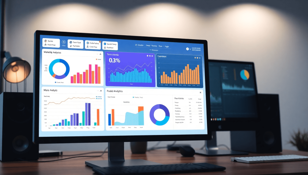 Funnel.io alternative marketing analytics dashboard showing automated performance reports and cross-channel analytics with client dashboard insights and digital marketing data visualization.