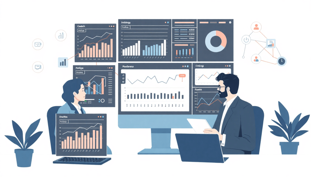 Performance marketing reporting software displaying automated campaign reporting, performance analytics tool, and ad spend optimization dashboard for cross-channel campaign tracking and client performance reports.