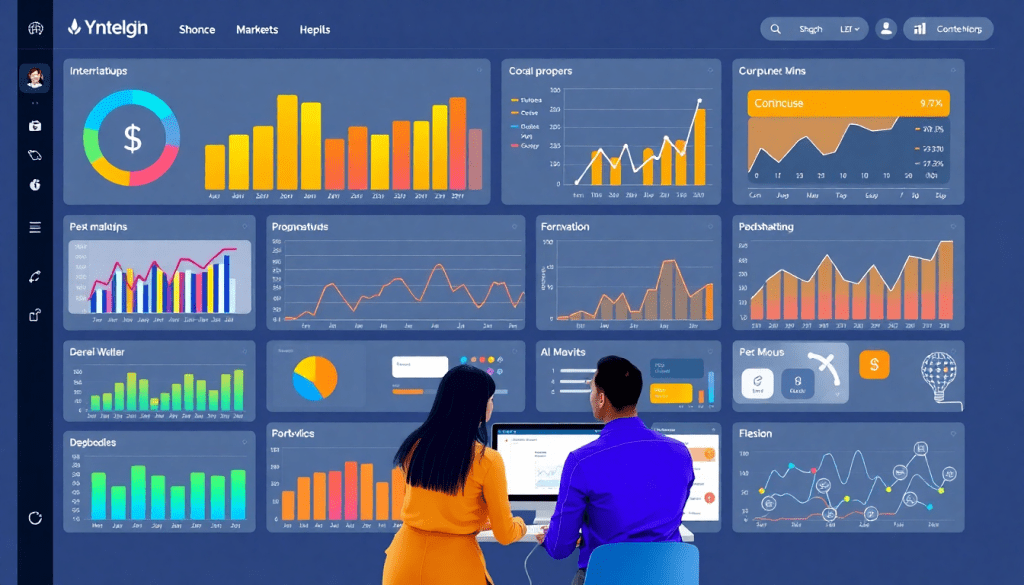 AI data visualization tool for marketing teams showcasing marketing analytics automation, AI reporting assistant features, and automated dashboard creation for cross-channel performance tracking, client analytics automation, and ROI tracking on the TapClicks AI platform.