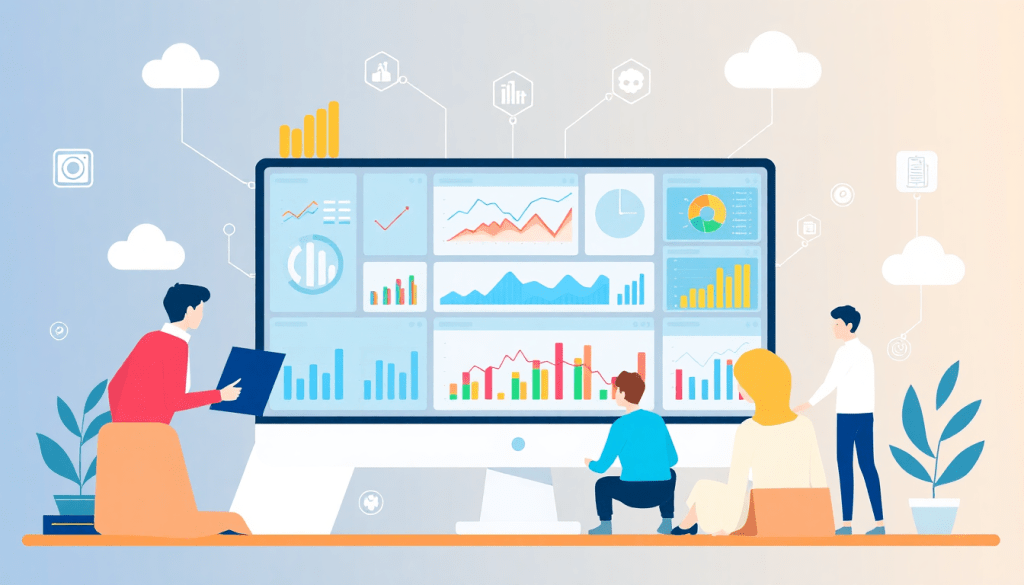 Marketing dashboard showcasing AI-powered dashboard creation, real-time marketing analytics, multi-channel data aggregation, and report scheduling automation for improved campaign performance and marketing data centralization with TapClicks.