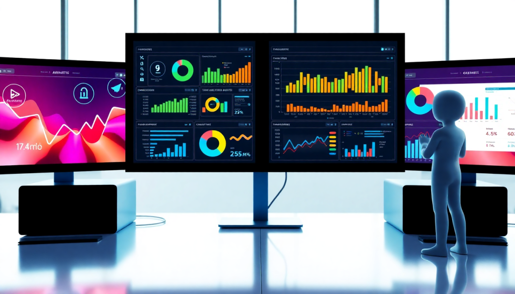 Marketing dashboard automation showcasing digital marketing data visualization, performance marketing KPIs, and cross-channel analytics with automated performance reports for agency reporting automation and client dashboard insights.