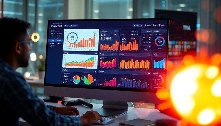 Digital marketing KPI dashboard showcasing marketing metrics visualization, performance tracking dashboard, and campaign KPI monitoring for automated KPI reports and cross-channel analytics.